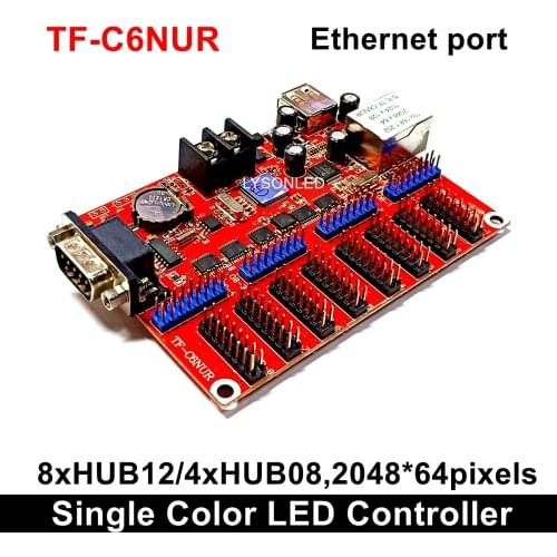 LongGreat TF-C6NUR(TF-C5NUR) LED Display Control Card With RJ45 & USB Driver RS232 Ports