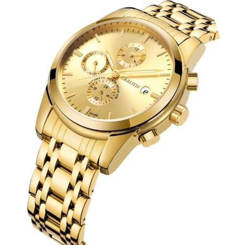 Watch fully automatic mechanical watch hollow mens watch multi-functional business mens watch waterproof