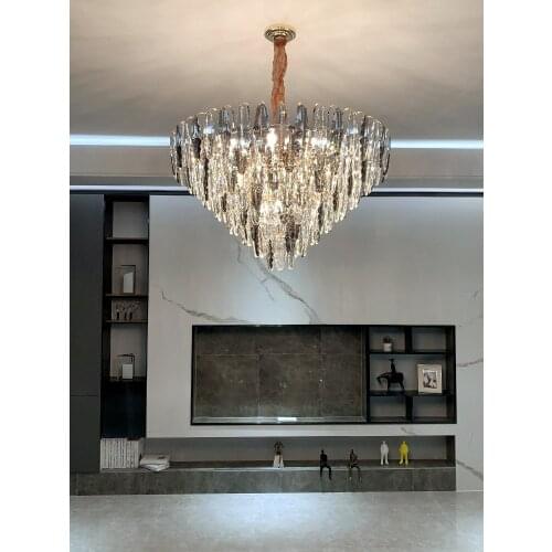 Light luxury chandelier crystal chandelier living room lamp modern minimalist atmosphere dining room bedroom lamp 2021 new