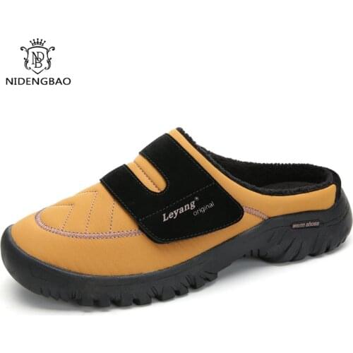 Winter Home Slippers Men Flip Flops Men Warm Fur Slides Men Shoes Indoor Slippers Unisex Hotel Slippers Home Pantoufle Homme