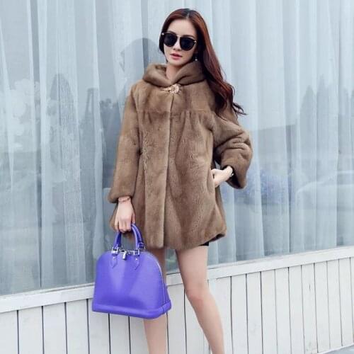 2021 Brand luxury women natural mink fur jacket long style with sashes elegant lady high quality Imported winter fur coat