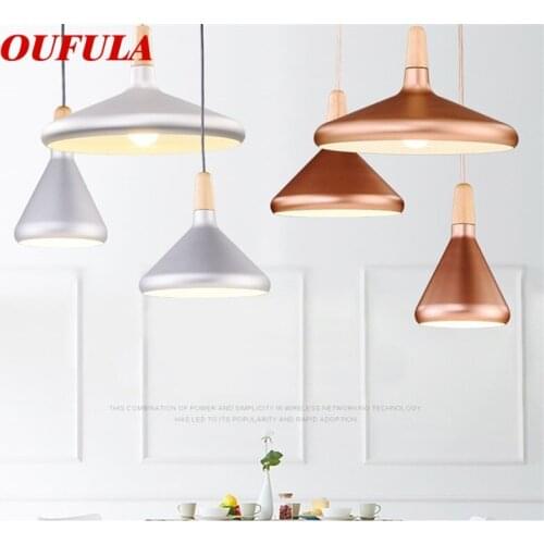 OUFULA Nordic Pendant Lights Modern Simple LED Lamp Fixtures For Home Decorative Dining Room