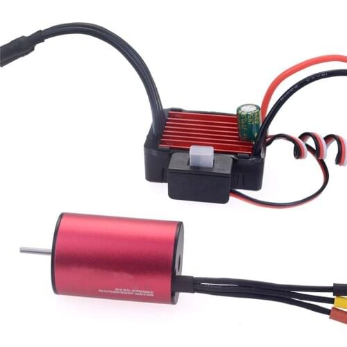 Waterproof 2435 4800KV Brushless Motor 25A ESC Set for 1/16 1/18 RC Car Upgrade Parts Accessories