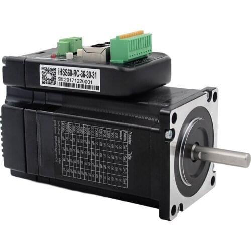 JMC IHSS60-RC-36-30-31 CAN bus integrated closed-loop stepper servo motor 3NM driver 485 communication IHSS60-RC