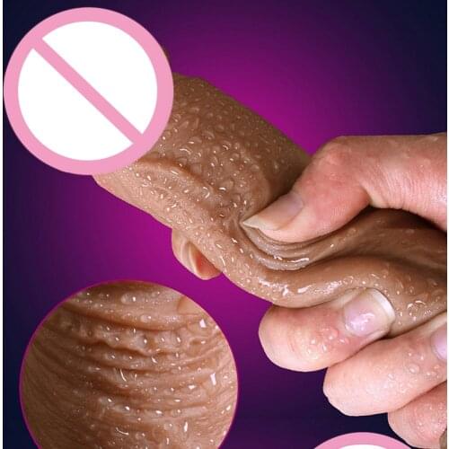 Realistic Dildo Sex Toys for Woman Strapon Big Penis Suction Cup Soft Silicone Dick SM Lesbian Anal Tools 18 Female Masturbation