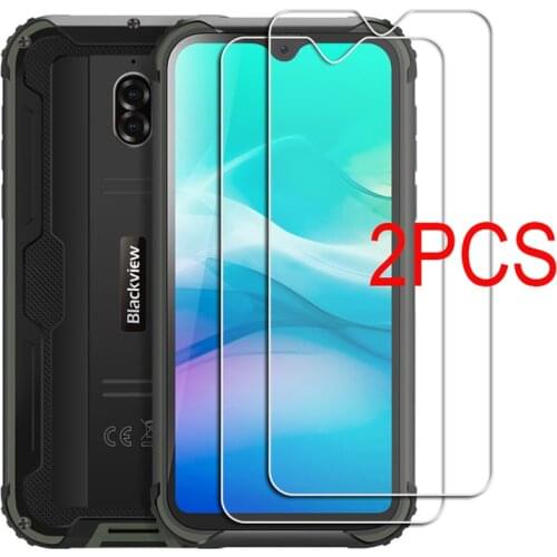 2PCS Tempered Glass On The For Blackview A80 BV5500 Plus BV6300 Pro BV5900 BV9100 BV9700 Protective Film Screen Protector cover