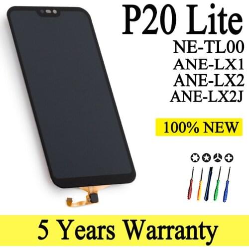 100% New NE-TL00 ANE-LX1/LX2/LX3/LX2J Premium Quality For HUAWEI P20 Lite Lcd Display Touch Screen Digitizer With Huawei Nova 3e