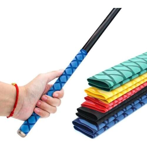1m Non-slip Heat Shrink Tubing Fishing Waterproof Wrap Fishing Rod Racket Sleeve