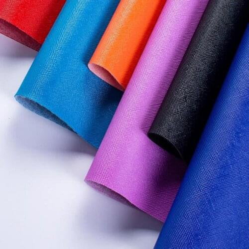 1 Meter Artificial Leather Pvc Leather Fabric Cross Pattern Waterproof Leatherette Fabric Sofa Textile Lederimitat Stoff