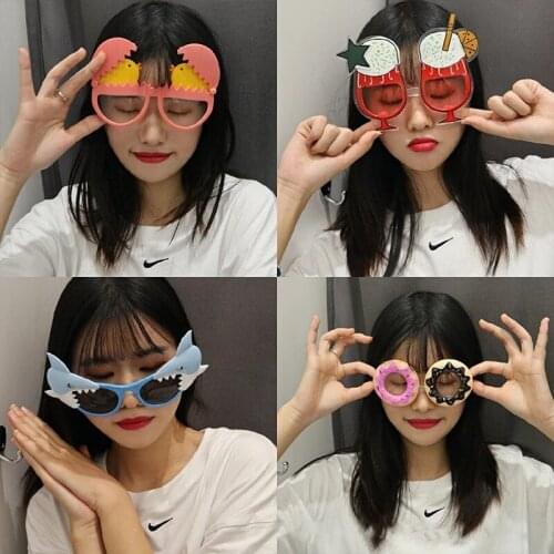 1pcs Happy Birthday Glasses Photo Booth Props For Birthday Party Donuts Kids Glasses Party Supplies Party Favor Accessories