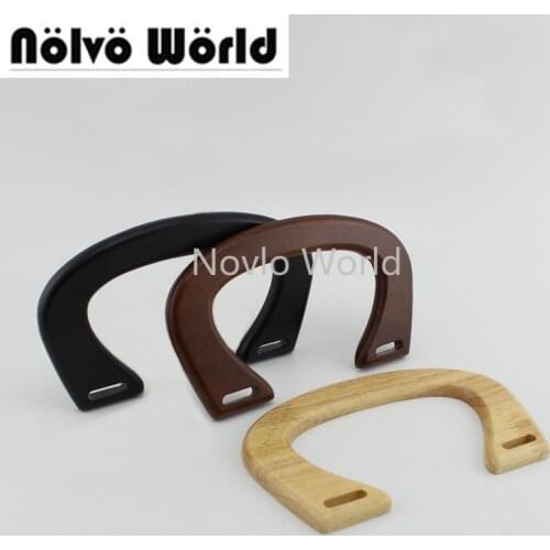 2-10-20 pieces 3 colors 14.5X10.5cm Wooden Bag Handle,Wood Frame Quilting Bag Handbag Handles