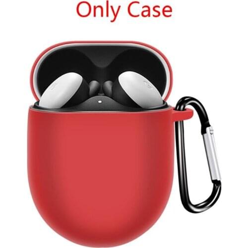 2020 Anti-slip Protective Cover Soft Silicone Case with Hook for Google-Pixel Buds2 Headset