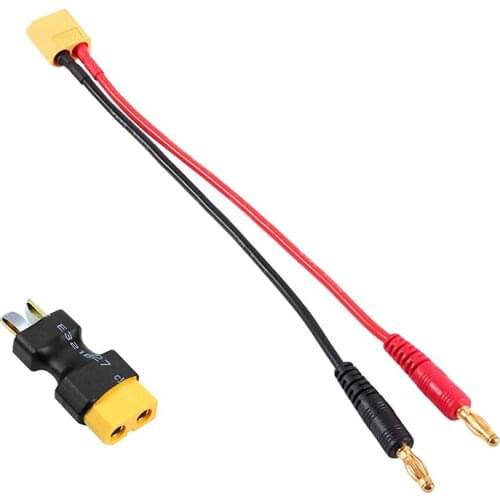 4.0mm Banana Plug to XT60 Charging Cable Silicone Wire with XT60 Plug Conversion Connector for B6 Balance Charger