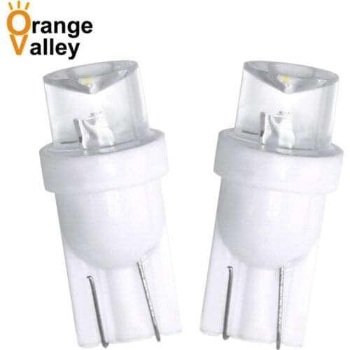 500Pcs Car led T10 W5W 168 194 501 1 LED Auto Wedge Light Side Dashboard Number Plate Lamp Bulb DC12V