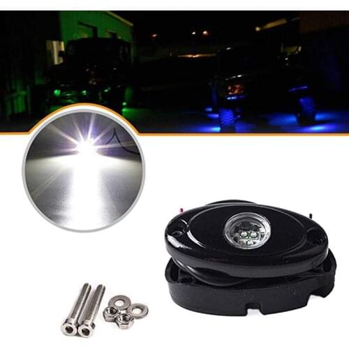 Wheel Eyebrow Car Bottom Atmosphere Lamp 9W Monochrome Chassis Light Red Led For Car Motorcycle Wrangler Truck Off-road Vehicle