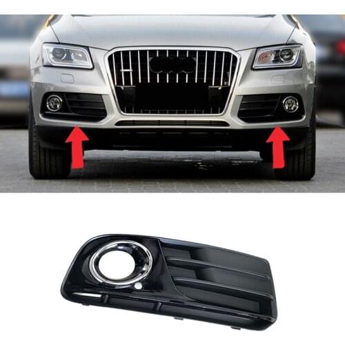 Auto Front Left Right Bumper Fog Light Lamp Grill for Audi Q5 2013 2014 2015 2016 2017 8R0807681 8R0807682