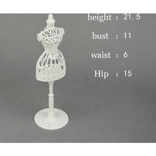 White Stand for 1/6 Blythe Licca Dress CLothes Display ,model Stand