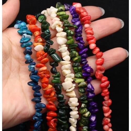 Natural Shell High Quality Chip Beads Stone 5-8mm For DIY Necklace Earrings Accessories Gift Length 40cm