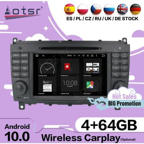 Carplay Stereo Android Multimedia For Mecerdes Benz CLK W209 2006-2012 CLS 2004-2008 Car GPS Navi Audio Radio Receiver Head Unit