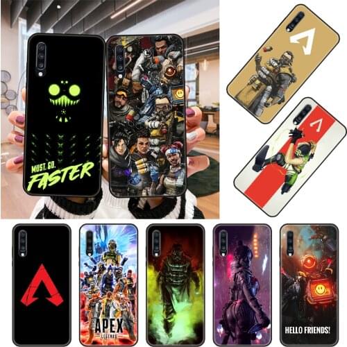Phone Case For Samsung Galaxy A 50 51 71 70 80 7 5 10 40 20 30 41 21 S E Black Cover Prime 3D Bumper Trend Etui Apex legends