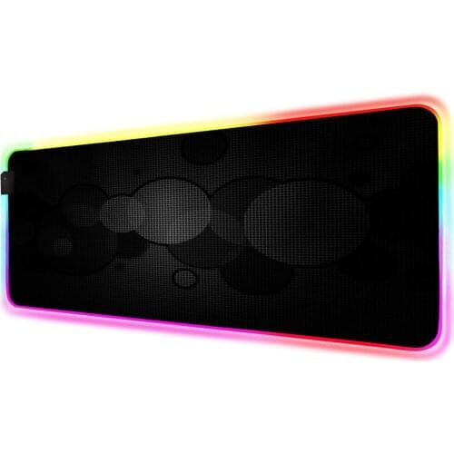 Black Mouse Pad RGB Gamer Accessories Large LED MousePad XXL Gaming Desk Mats 90x40cm/80x30cm PC Desk Play Mat with Backlit