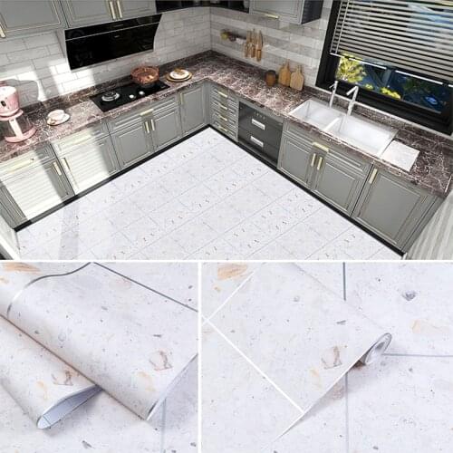Renovation Decals DIY Floor Stickers Anti Slip PVC Waterproof Bathroom Kitchen Floor Paper Self Adhesive Wallpaper For Kids Room