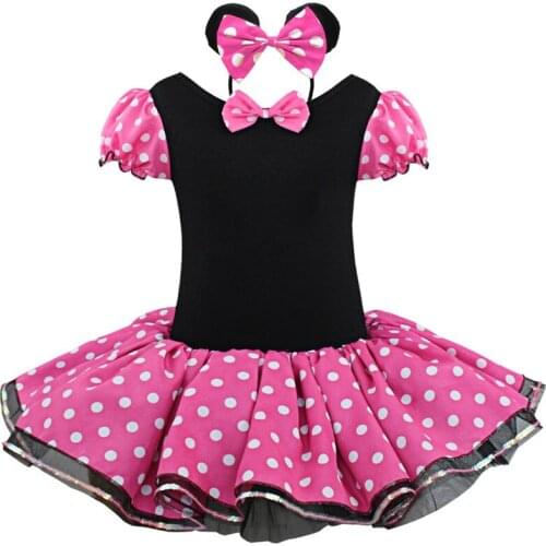 Infantil Kids Baby Girls Tutu Dress Birthday Party Cosplay Costume Party vestido Tulle Dress up with Ear Headband and Bow