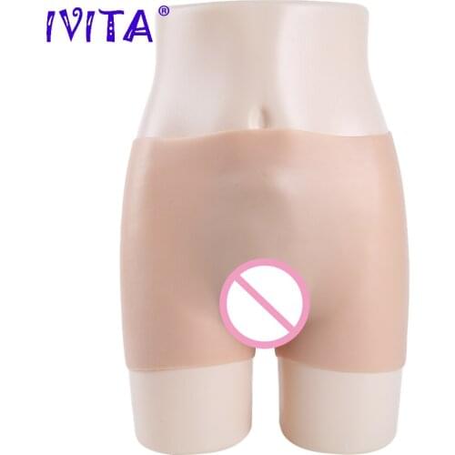 IVITA Artificial Silicone Fake Vagina Panties False Buttock Sexy Underwear For Crossdresser Transgender Drag Queen Shemale