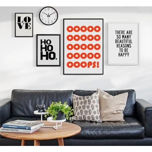 07G Simple Abstract English Phrase A4 A3 Canvas Art Painting Print Poster Picture Wall Office Room Home Wall Decoration Murals