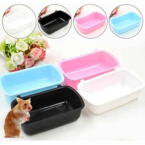 Small Pet Food Feeder Bowl Hamster Cage Hook Up Hanging Bowl Water Drinking Device Bird Pigeon Squirrel Rabbit Feeding Cup