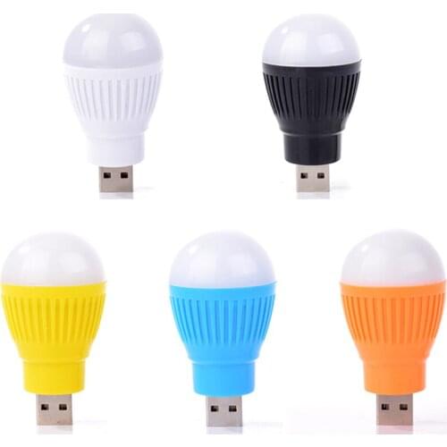 Creative USB LED Light Bulb Outdoor Lighting Flashlight Emergency Lamp Portable Night Light Energy Saving Reading Book Lights