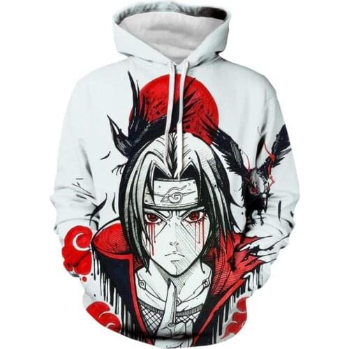 Naruto Hooded Jacket Men 3D Hoodies Akatsuki Coat Uchiha Itach Cosplay Costume Kakashi Anime Sweatshirts Harajuku Hoody