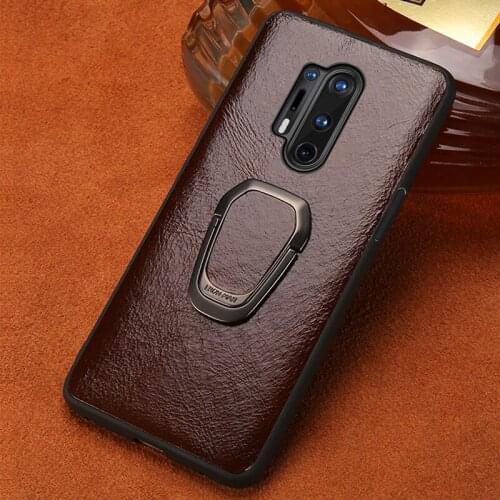 Genuine Oil Wax Leather Magnetic Holder Phone Case for Oneplus 8 8Pro 8T Nord 7 7TPro 7 Pro 6 6T Case Cover One Plus 8Pro 7 5 5T