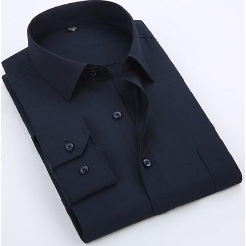 MRMT 2021 Brand New Spring and Autumn Mens Shirts Long Sleeved Shirt for Male Fashion Solid Color Cardigan Tops Shirt