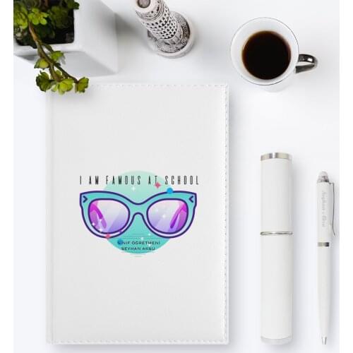 Personalized School Ünlüyüm 2020 Leather Organizer & Pen Gift Set-3