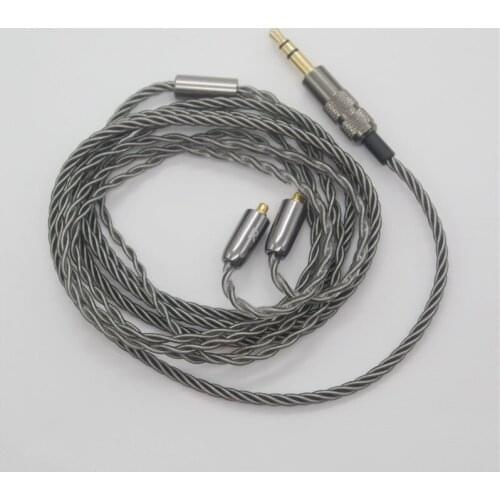 Silver plated twisted TYPE-C 3.5MM MMCX mobile phone headset MP3 headphone cable upgrade line DYI For ShureSE215SE846 UE XBA-A3