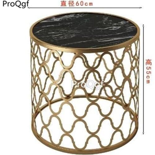 Prodgf 1 Set 60*55cm marble two color choice marble table