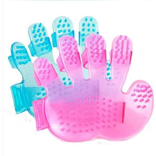 Five-finger pet bath brush palm brush dog brush five-finger brush head pet supplies