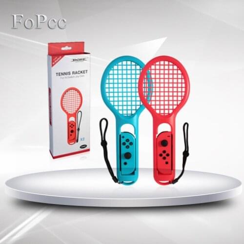 FoPcc 2 pcs/pack ACE Gaming NS Tennis Racket Handle for Nintendo Switch Joy-con