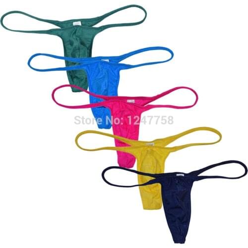 Sexy Mens Shiny Underwear Pants String Tangas Jockstrap Gay Bikini Swimwear Micro Thongs Lingerie Para Hombre