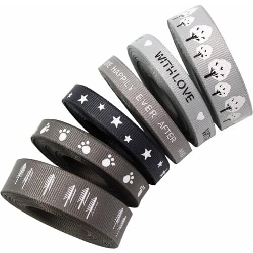 Gray Ribbon Lover Gifts Box Packaging Event Party Christmas Handmade Bowknot Hair Accessories DIY Cake Bouquet Decoration