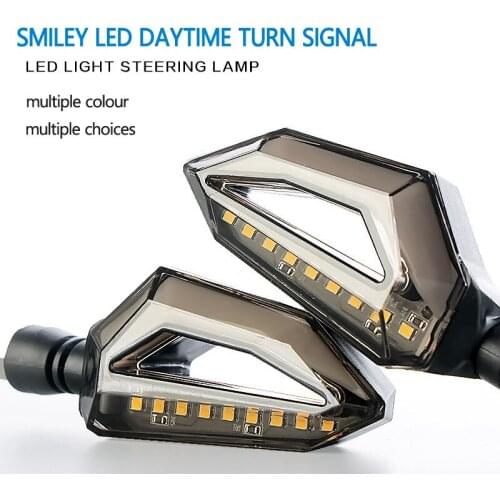 2 in 1 Motorcycle Bicycle Signal Lights LED Turn Signals DRL Daytime Lamps