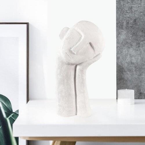 Modern European Style Resin Abstract Thinker Human Statue For Decoration Simple Sculpture Figurine Hotel Office Home Decoration