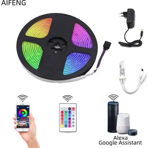 RGB LED Strip Light 2835/5050 SMD Flexible LED Strip Light Infrared Sensor/WIFI Controller Waterproof RGB LED Light Strips