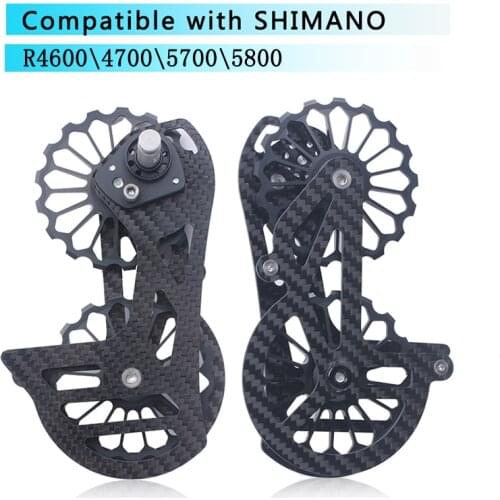 RACEWORK Road Bicycle 17T Bike Carbon Fiber Ceramic Rear Derailleur Pulley For R5800 4600 4700 5700