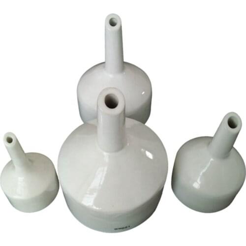 Factory price glazed porcelain ceramic buchner funnel for chemistry lab