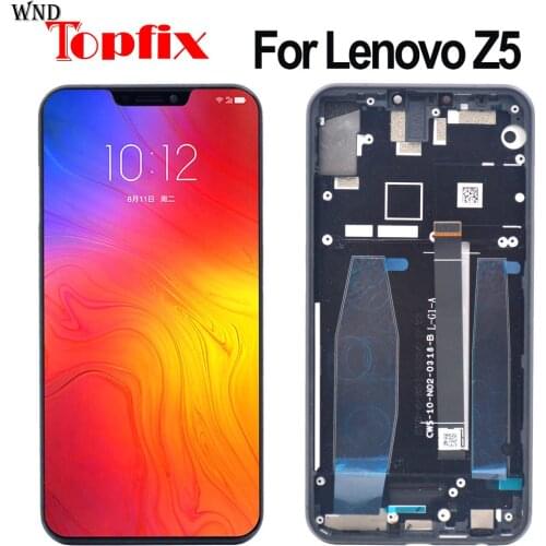 LCD For Lenovo Z5 LCD Display Touch Screen Digitizer Assembly With Frame 6.2" For Lenovo Z5 Lcd Screen L78011 Replacement