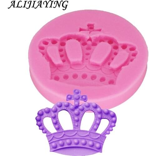1Pcs Princess Crown silicone mold DIY resin jewelry pendant mold resin molds for jewelry Cake Decorating Tools D0784