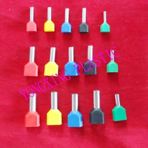 1350pcs/lot TE0508-TE4012 Bootlace cooper Ferrules kit set Wire Copper Crimp Connector Insulated Cord Twin Pin End Terminal