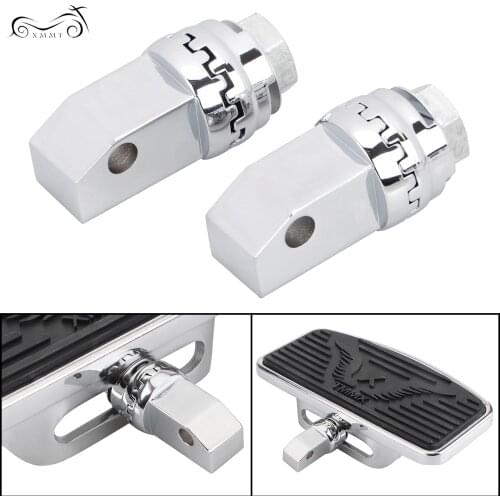 2 PCS Motorcycle Chrome Footboard Floorboard Connection Adapters For Honda Shadow ACE VT400/750 VT750C VT750DC Deluxe 1997-2003